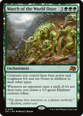 March of the World Ooze (Promo Pack) [Aetherdrift Promos]