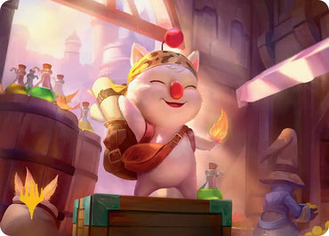 Stiltzkin, Moogle Merchant Art Card (Gold-Stamped Planeswalker Symbol) [FINAL FANTASY Art Series]