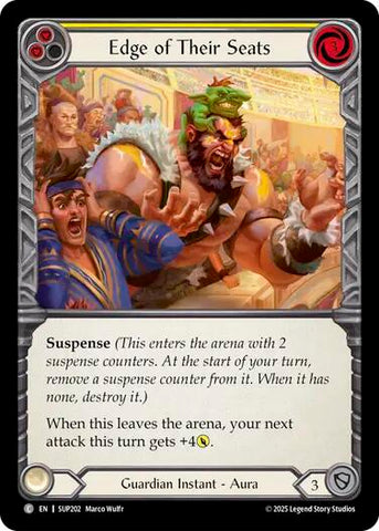 Edge of Their Seats (Yellow) [SUP202] (Super Slam)  Rainbow Foil