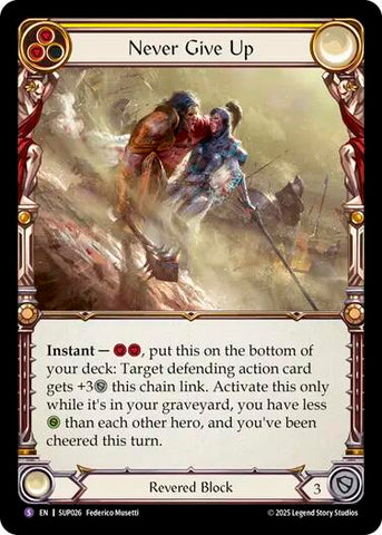 Never Give Up [SUP026] (Super Slam)  Rainbow Foil