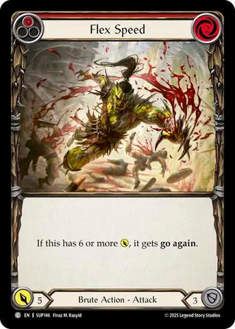 Flex Speed (Red) [SUP146] (Super Slam)  Rainbow Foil