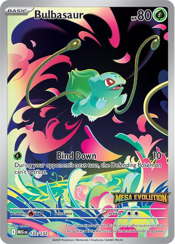 Bulbasaur (133/132) (Mega Evolution) STAMPED [Mega Evolutions: Base Set]