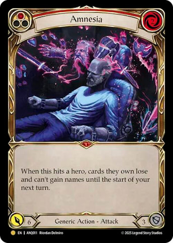 Amnesia (Red) (Gold) [ANQ011] (Compendium of Rathe - Antiquity Pack)