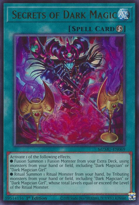 fusion monsters with dark magician Secrets of Dark Magic [MZMU-EN069] Ultra Rare