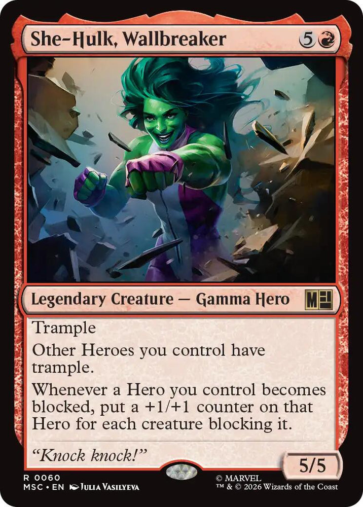 She-Hulk, Wallbreaker (Surge Foil) [Marvel Super Heroes Commander]
