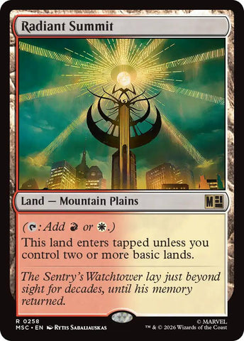 Radiant Summit (Surge Foil) [Marvel Super Heroes Commander]