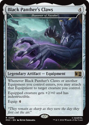 Black Panther's Claws - Hammer of Nazahn [Marvel Super Heroes Commander]
