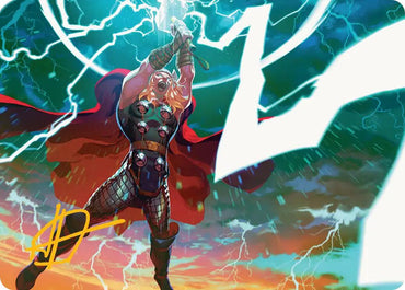 Lightning Strike Art Card (Gold-Stamped Signature) [Marvel Super Heroes Art Series]