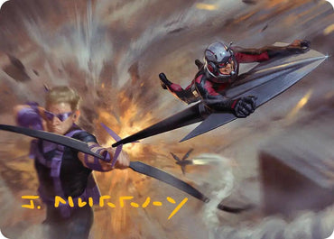 Team Tactics Art Card (Gold-Stamped Signature) [Marvel Super Heroes Art Series]