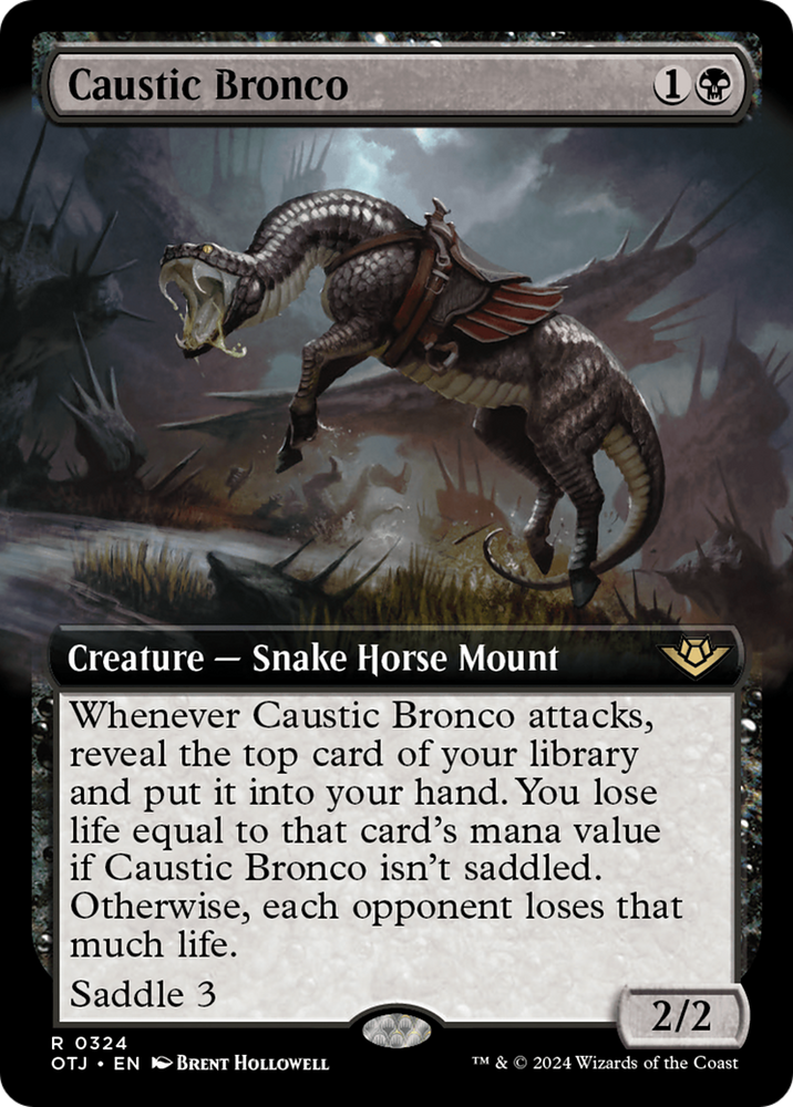 Caustic Bronco (Extended Art) [Outlaws of Thunder Junction]