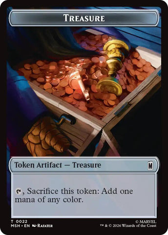 Treasure (022) // Construct (014) Double-Sided Token [Marvel Super Heroes Commander Tokens]
