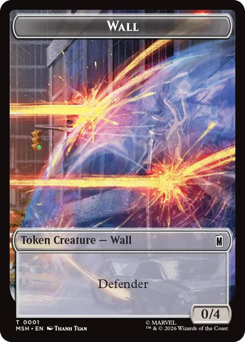 Wall // Alien Double-Sided Token [Marvel Super Heroes Tokens]