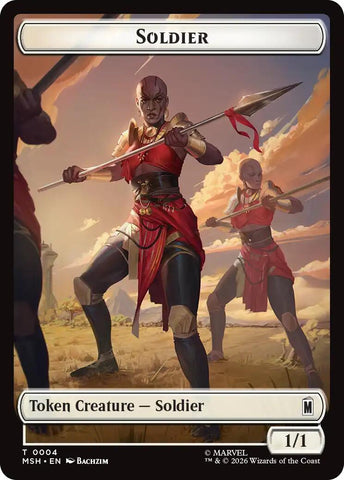 Soldier // Insect Double-Sided Token [Marvel Super Heroes Tokens]
