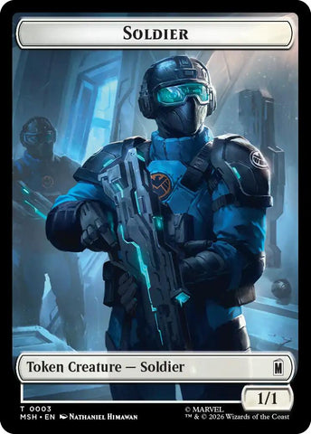 Villain // Soldier Double-Sided Token [Marvel Super Heroes Tokens]