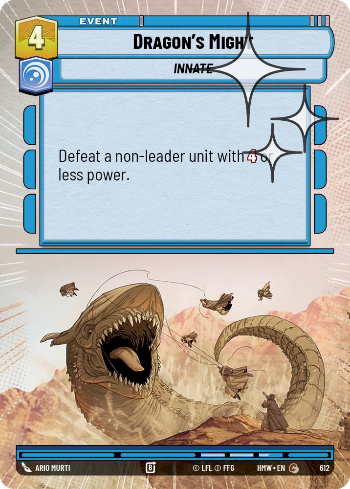Dragon's Might (612) (Hyperspace Foil) (612) [Homeworlds]