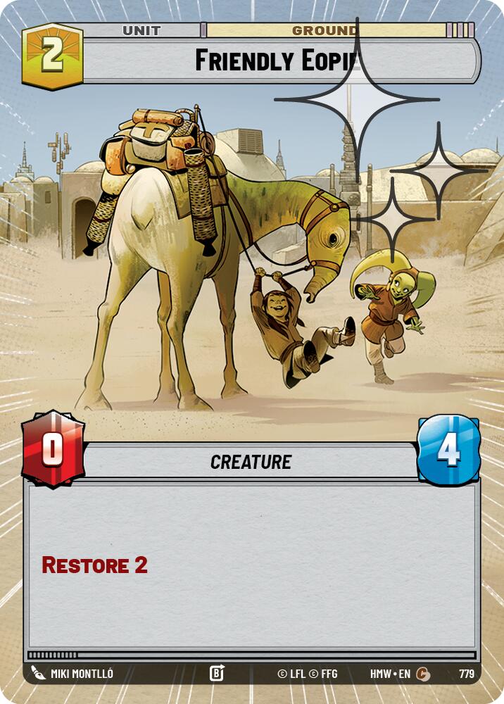 Friendly Eopie (779) (Hyperspace Foil) (779) [Homeworlds]