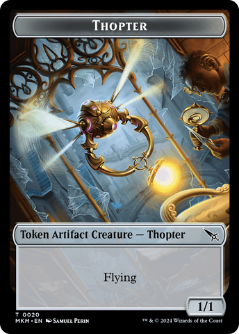 Thopter (0020) // Plant Double-Sided Token [Murders at Karlov Manor Tokens]