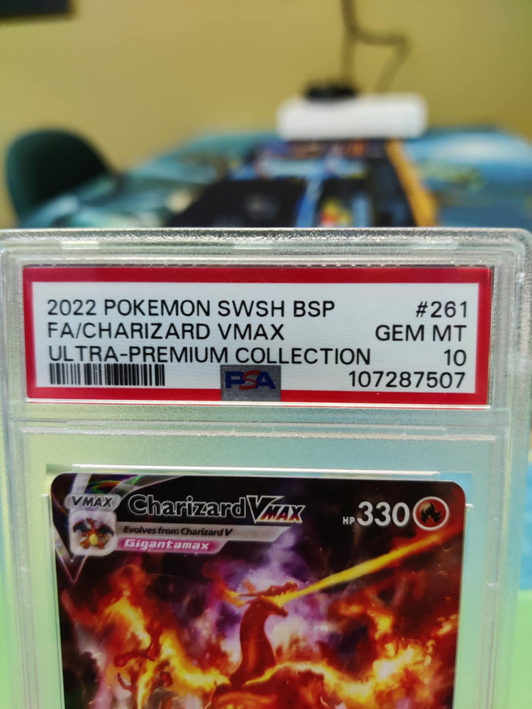Graded- Pokemon- Charizard VMAX #261 SWSH Gem MT PSA 10