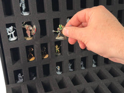 80-Slot Miniature Storage Case with Customizable Foam