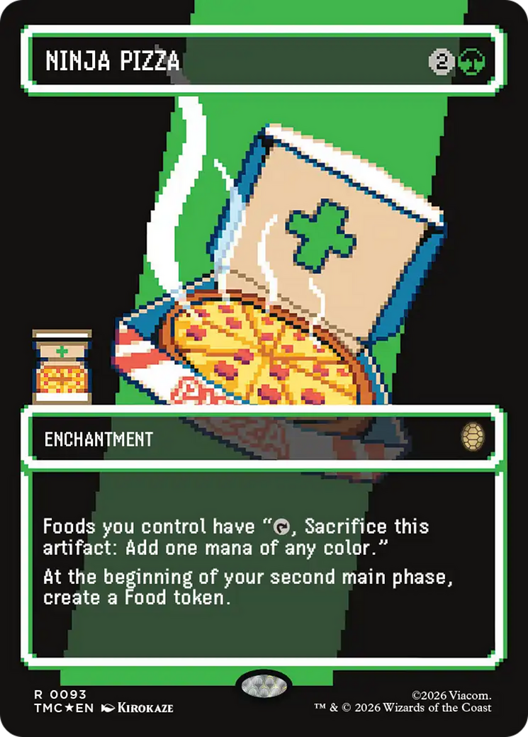 Ninja Pizza (Borderless) (Surge Foil) [Teenage Mutant Ninja Turtles Co