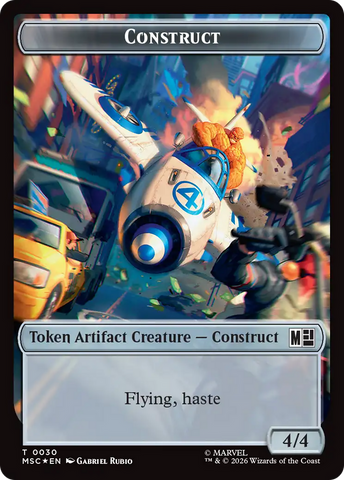 Council of Reeds (024) // Construct (030) Double-Sided Token (Surge Foil) [Marvel Super Heroes Commander Tokens]