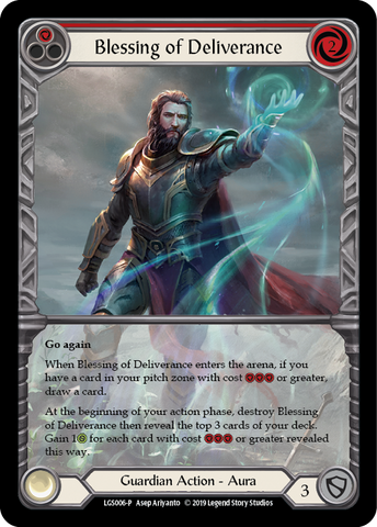 Blessing of Deliverance (Red) [LGS006-P] (Promo)  1st Edition Normal