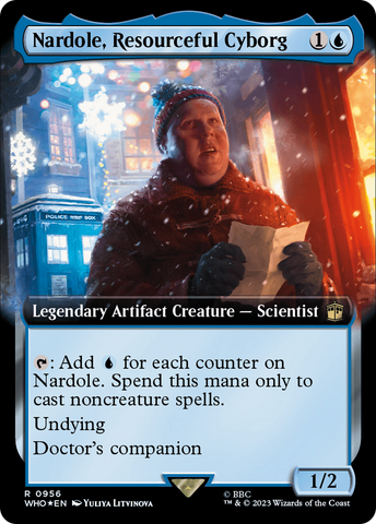 Nardole, Resourceful Cyborg (Extended Art) (Surge Foil) [Doctor Who]