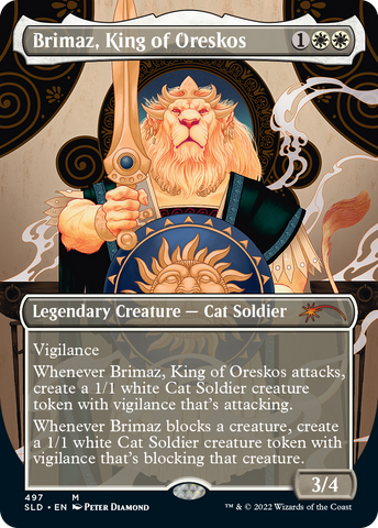Brimaz, King of Oreskos (Borderless) [Secret Lair Drop Series]