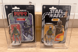 Acrylic Display Case for Star Wars & GI-Joe Carded 3.75" Action Figure Pack of 2