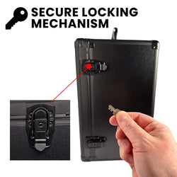 EVORETRO Aluminum Miniatures Display Case with 5 Magnetic Trays