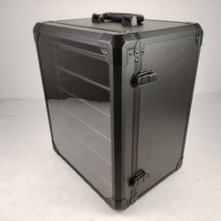 EVORETRO Aluminum Miniatures Display Case with 5 Magnetic Trays