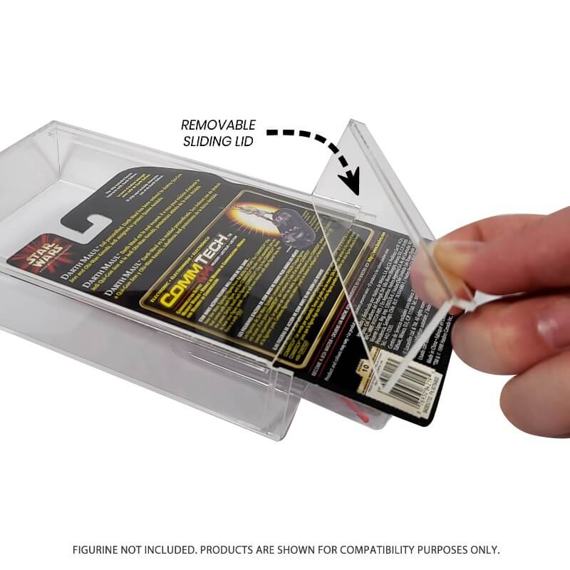 Acrylic Display Case for Star Wars & GI-Joe Carded 3.75" Action Figure Pack of 2