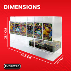 Acrylic Display Stand for Booster  DispenserPacks – Retail Counter Unit with Top Shelf