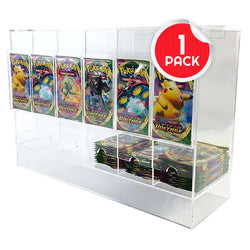 Acrylic Display Stand for Booster  DispenserPacks – Retail Counter Unit with Top Shelf