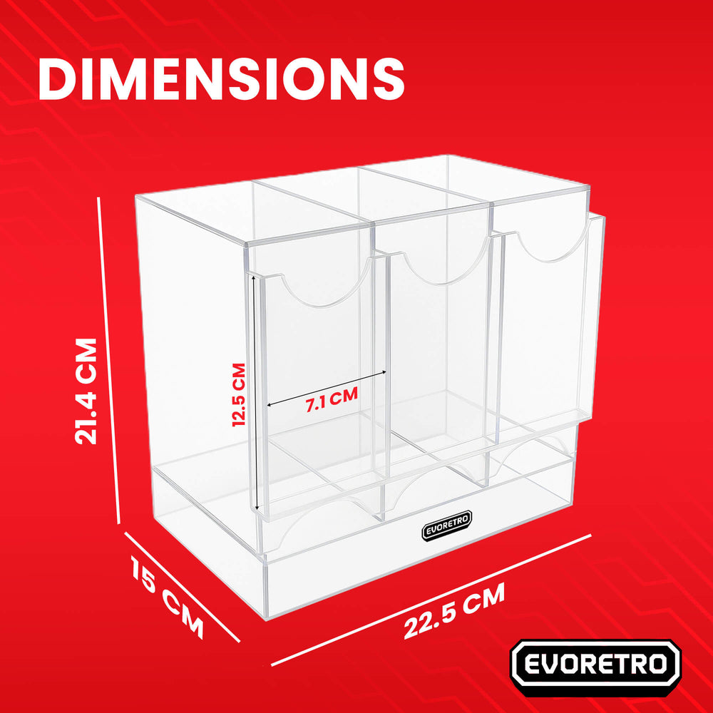 Acrylic Display Stand for Booster  DispenserPacks – Retail Counter Unit with Top Shelf