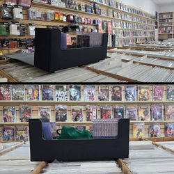 EVORETRO Lightweight Magnetic Card Holder - 180+ Toploaders or 500+ Trading Cards | Black/Grey