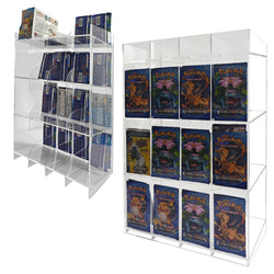Acrylic Display Stand for Booster  DispenserPacks – Retail Counter Unit with Top Shelf
