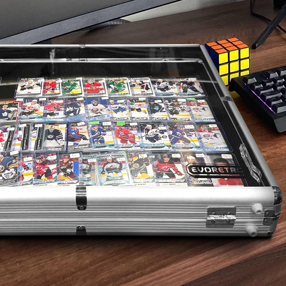 EVORETRO Aluminum Acrylic Clear Top Display Vendor Trade Show showcase