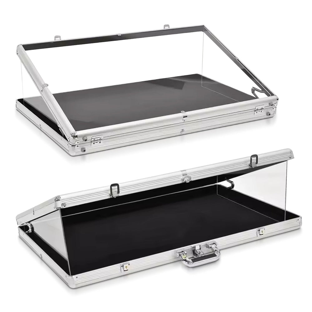 EVORETRO Aluminum Acrylic Clear Top Display Vendor Trade Show showcase