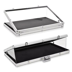 EVORETRO Aluminum Acrylic Clear Top Display Vendor Trade Show showcase