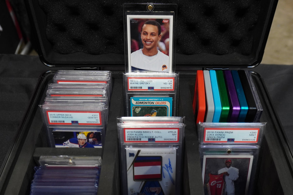 EVORETRO Aluminum Graded Card Storage Box, TSA Lock