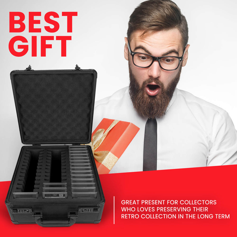 3 Row with Individual Slot Fit for 42 Graded Cards - Black