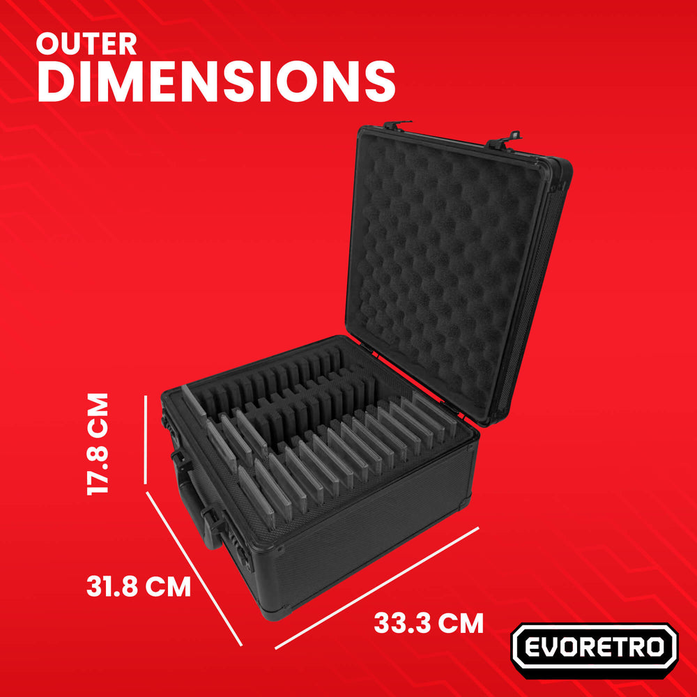 3 Row with Individual Slot Fit for 42 Graded Cards - Black