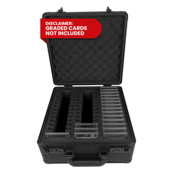 3 Row with Individual Slot Fit for 42 Graded Cards - Black