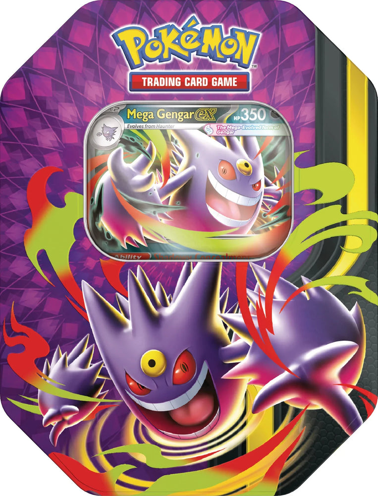 Pokemon- Mega Moonlit Tin- Mega Gengar ex