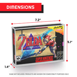 Acrylic Display Protector for SNES Games and N64 Game Box - Pack of 2