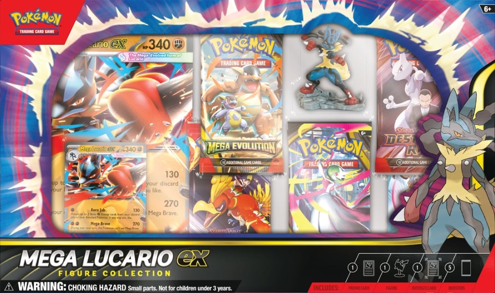 POKEMON- MEGA LUCARIO EX FIGURE COLLECTION