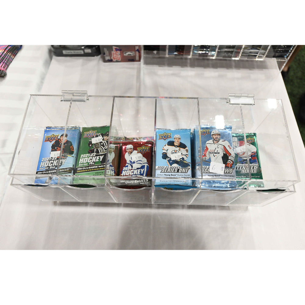Pokémon Booster Pack 6-Slot Acrylic Display Dispenser - 4 Packs
