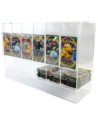 EVORETRO Card Dispenser Pokémon Booster Pack 6-Slot Acrylic Display Dispenser