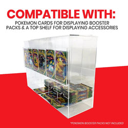 Pokémon Booster Pack 6-Slot Acrylic Display Dispenser - 4 Packs